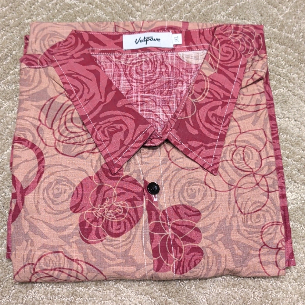 VatPave Pink Floral Shirt